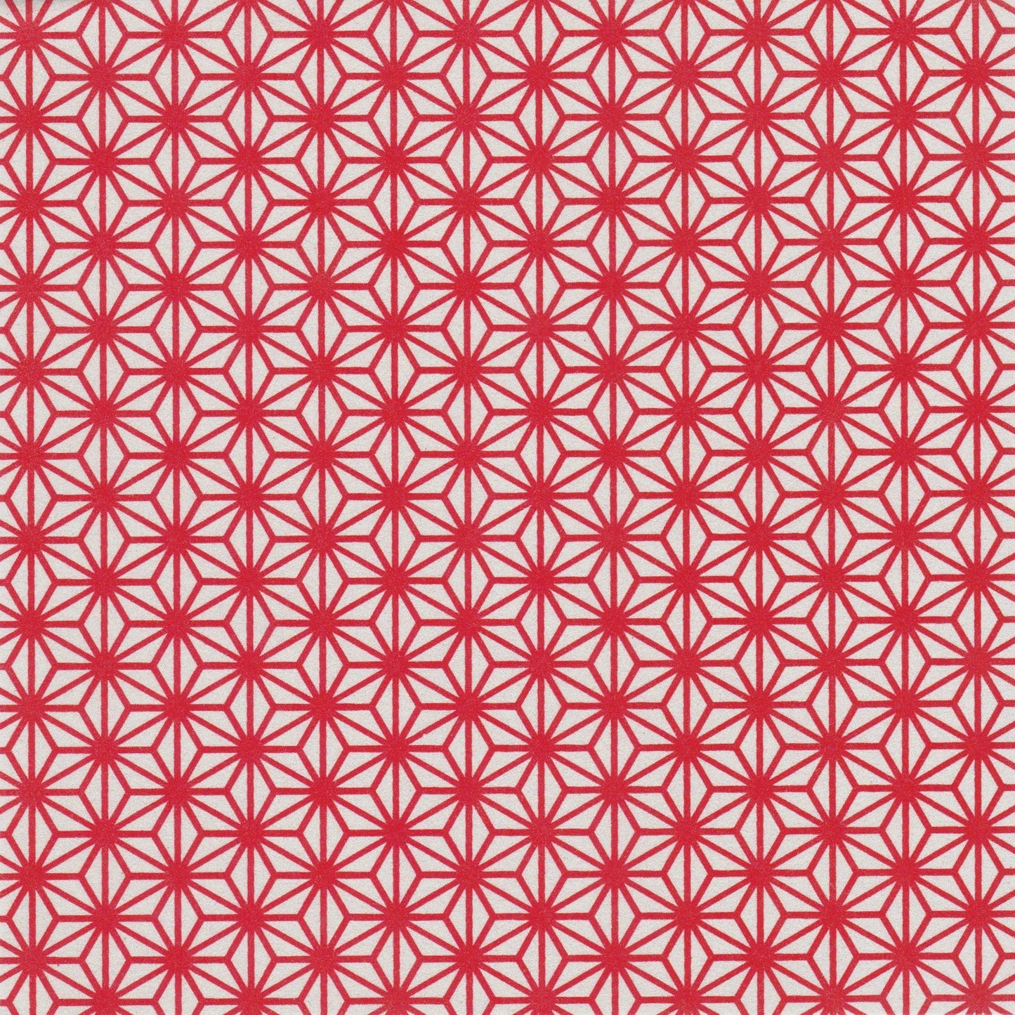 Pack of 20 Sheets 14x14cm Yuzen Washi Origami Paper HZ-411 - Red & Silver White Hemp Leaf - washi paper - Lavender Home London
