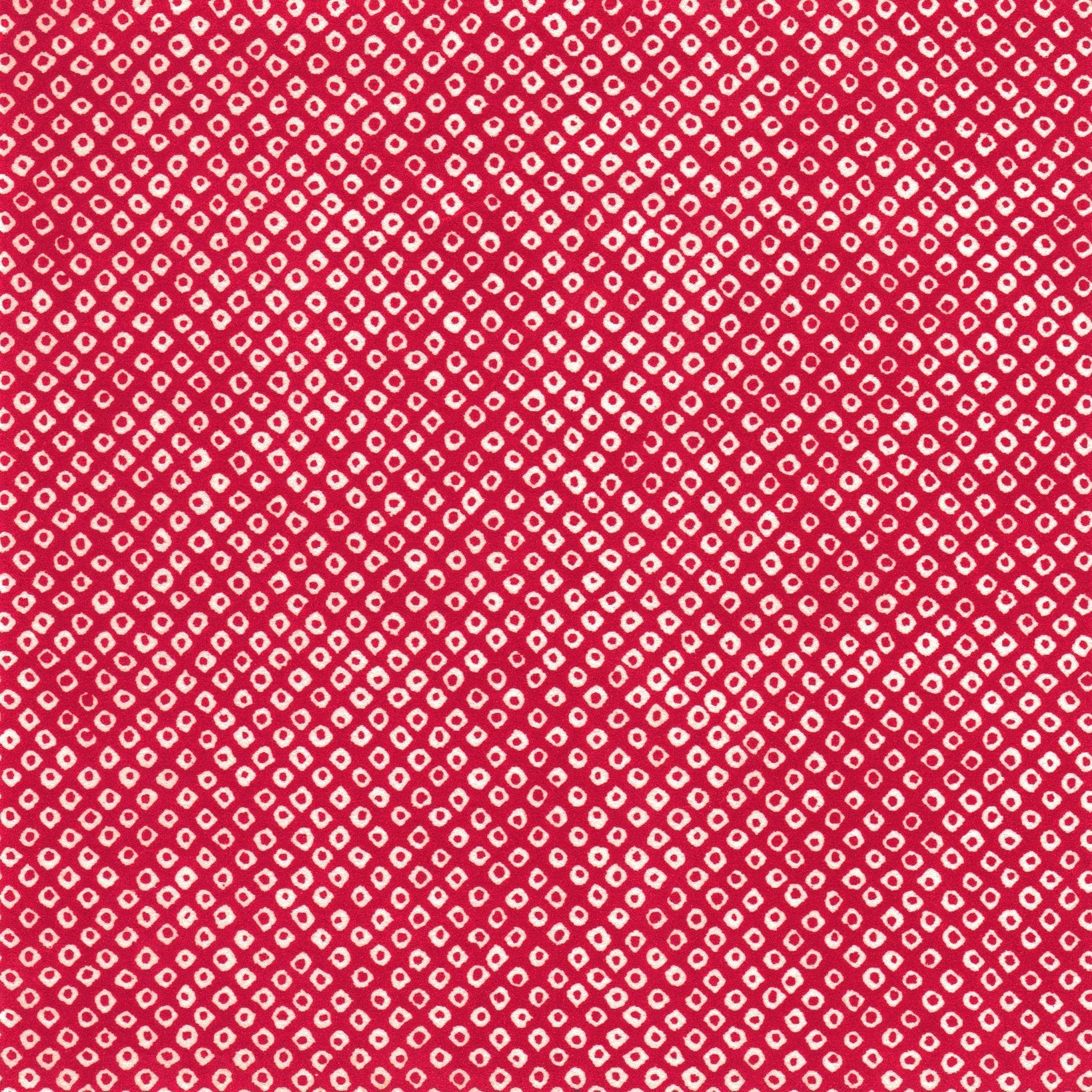 Pack of 20 Sheets 14x14cm Yuzen Washi Origami Paper HZ-450 - Deer's Spots Red - washi paper - Lavender Home London