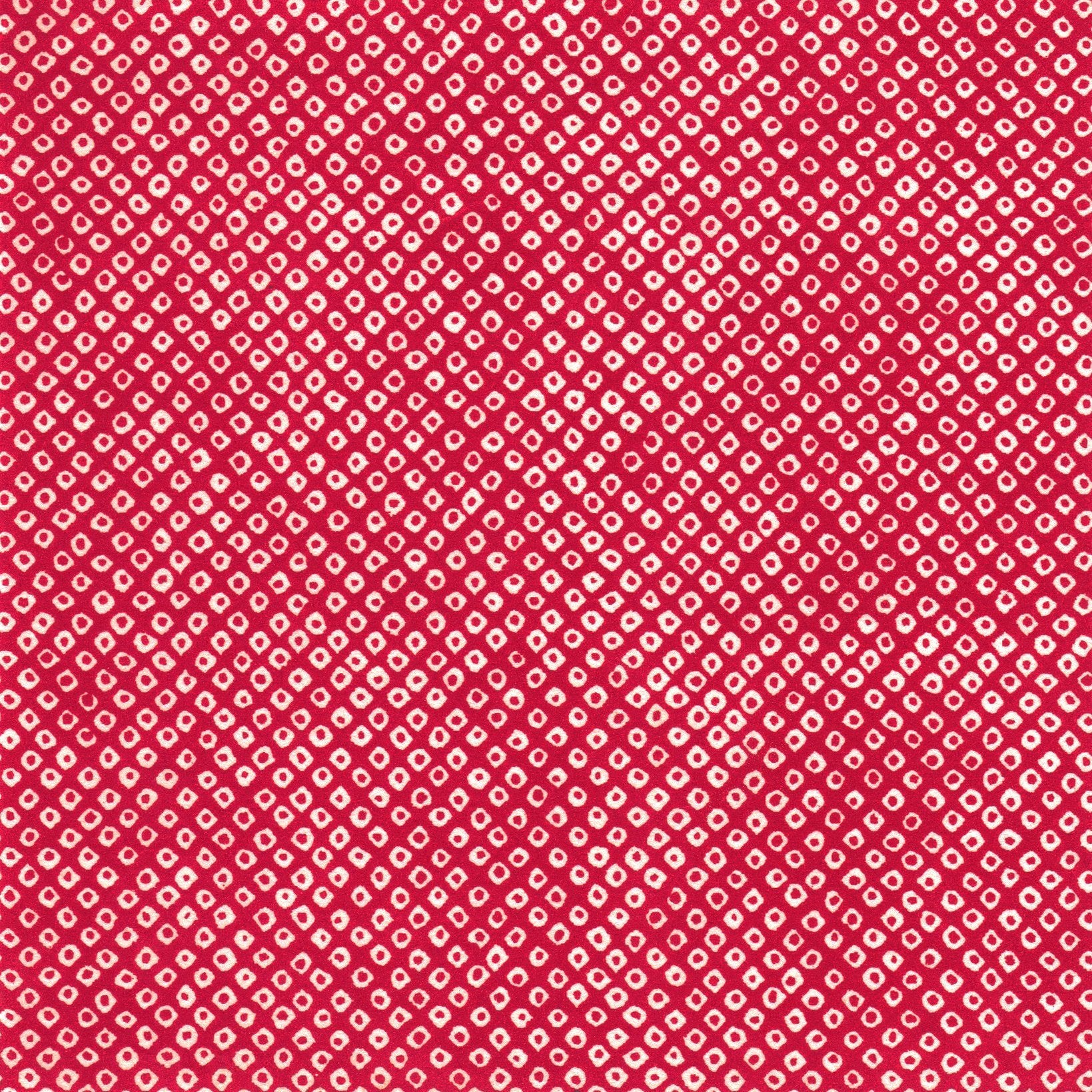 Pack of 20 Sheets 14x14cm Yuzen Washi Origami Paper HZ-450 - Deer's Spots Red - washi paper - Lavender Home London