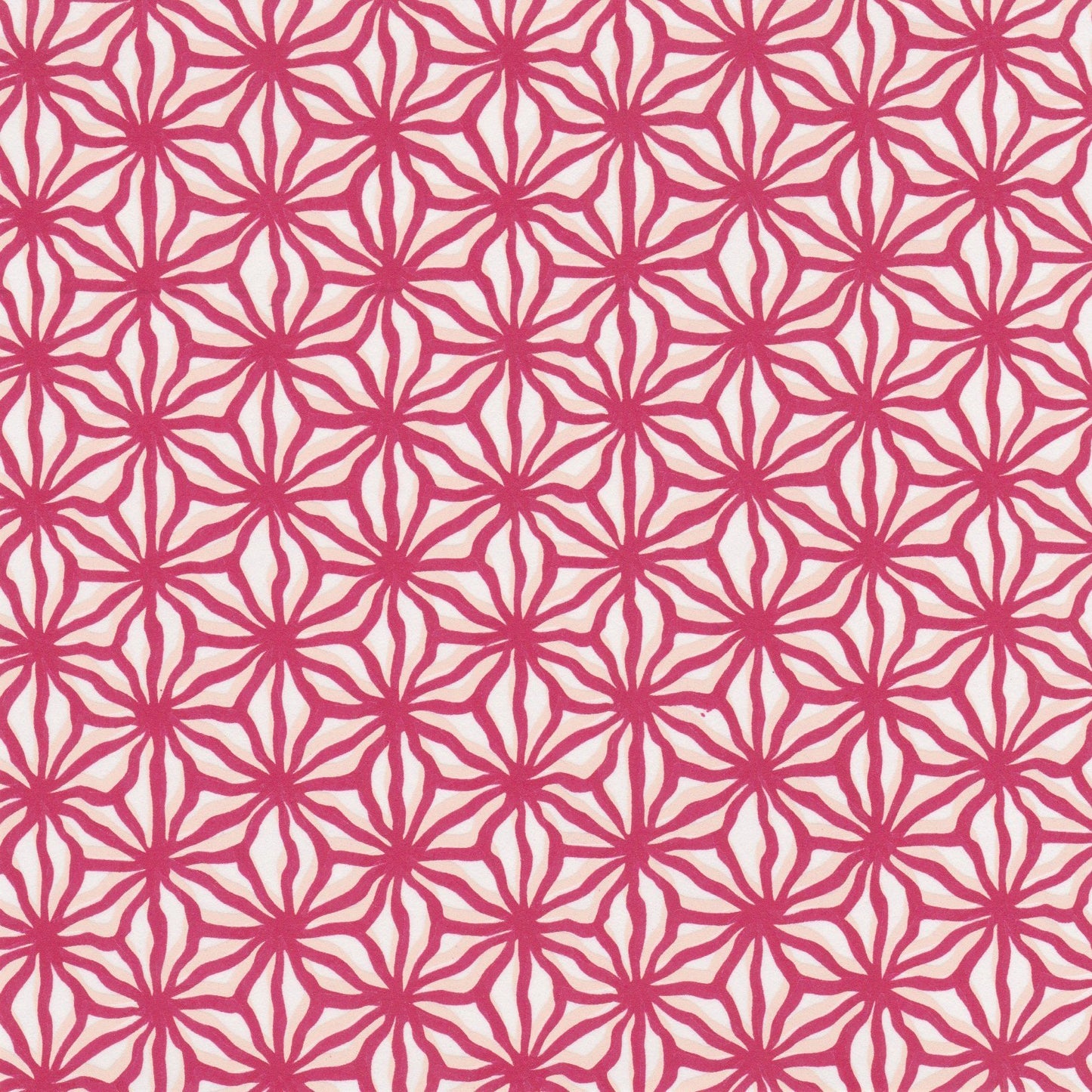 Pack of 20 Sheets 14x14cm Yuzen Washi Origami Paper HZ-473 - Burgundy Hemp Leaf - washi paper - Lavender Home London