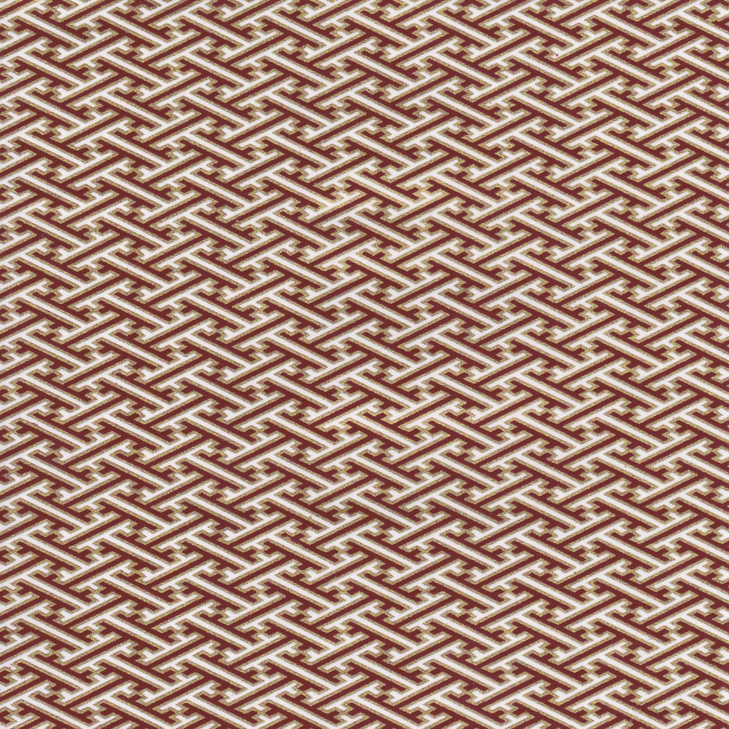 Pack of 20 Sheets 14x14cm Yuzen Washi Origami Paper HZ-510 - Brown & White Sayagata - washi paper - Lavender Home London