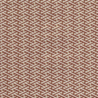 Pack of 20 Sheets 14x14cm Yuzen Washi Origami Paper HZ-510 - Brown & White Sayagata - washi paper - Lavender Home London