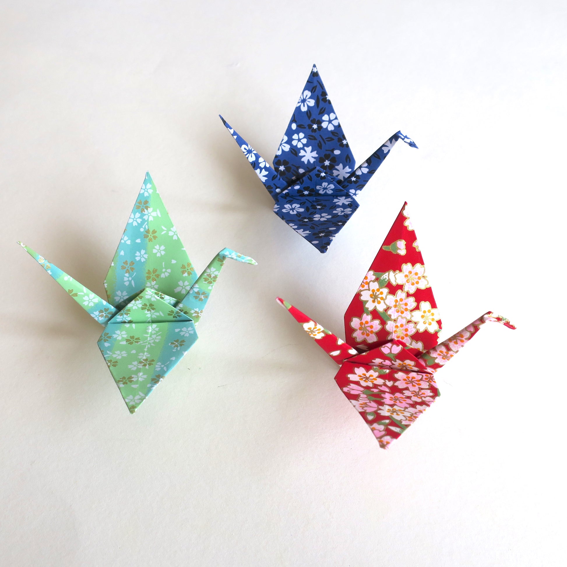 Pack of 10 & 50 & 100 Origami Cranes - Origami Decorations - Lavender Home London