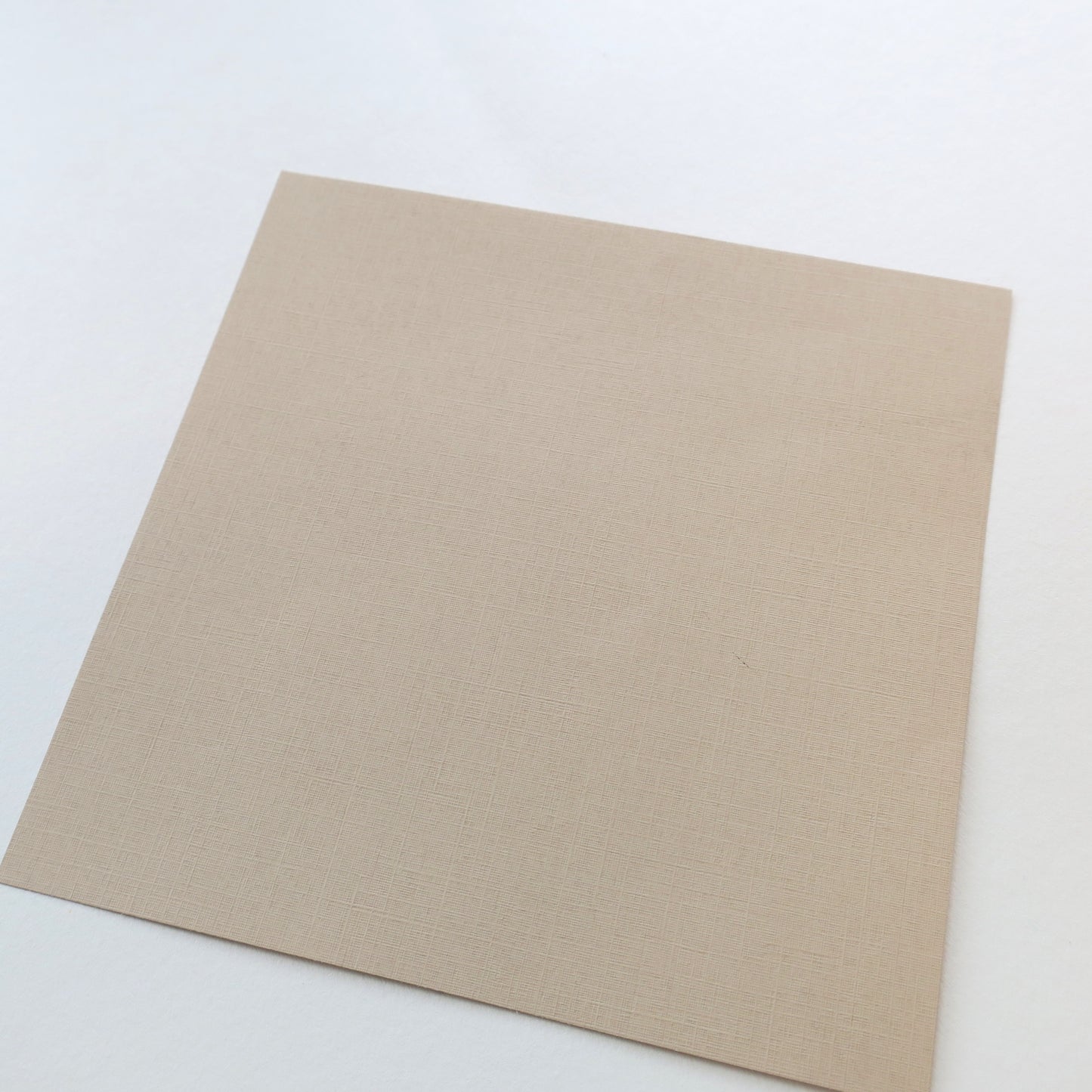 Pack of 20 Sheets 14x14cm Textured Linen Paper - Tan - washi paper - Lavender Home London