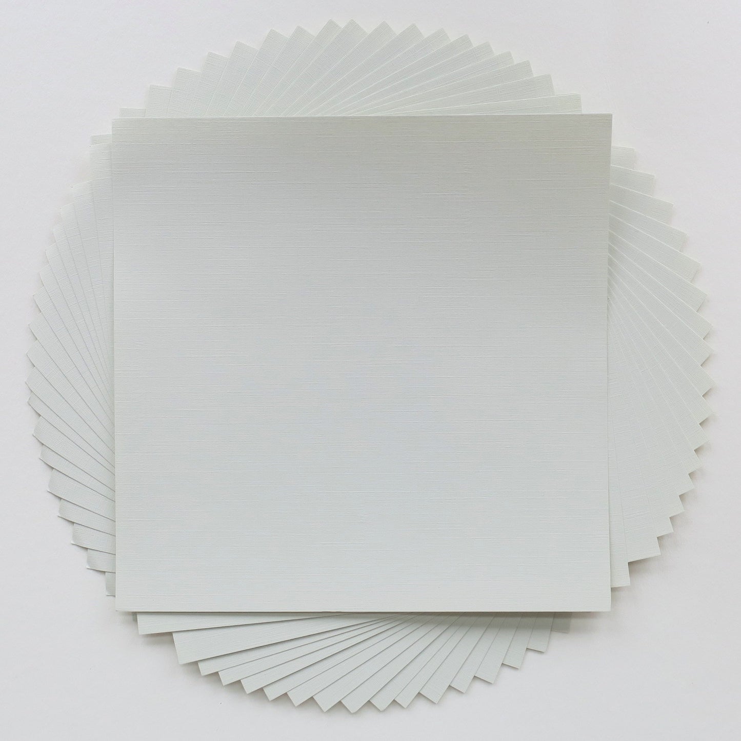 Pack of 20 Sheets 14x14cm Textured Linen Paper - Milky White - washi paper - Lavender Home London