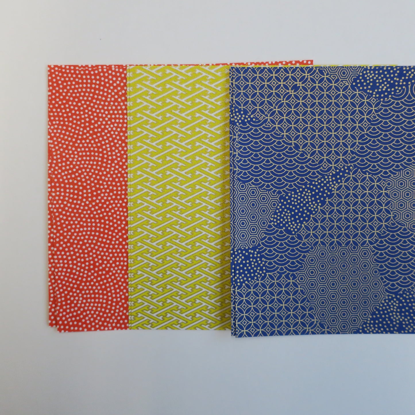 20 Sheets Geometric Patterned Pack 2 Yuzen Washi Origami Paper 14x14cm