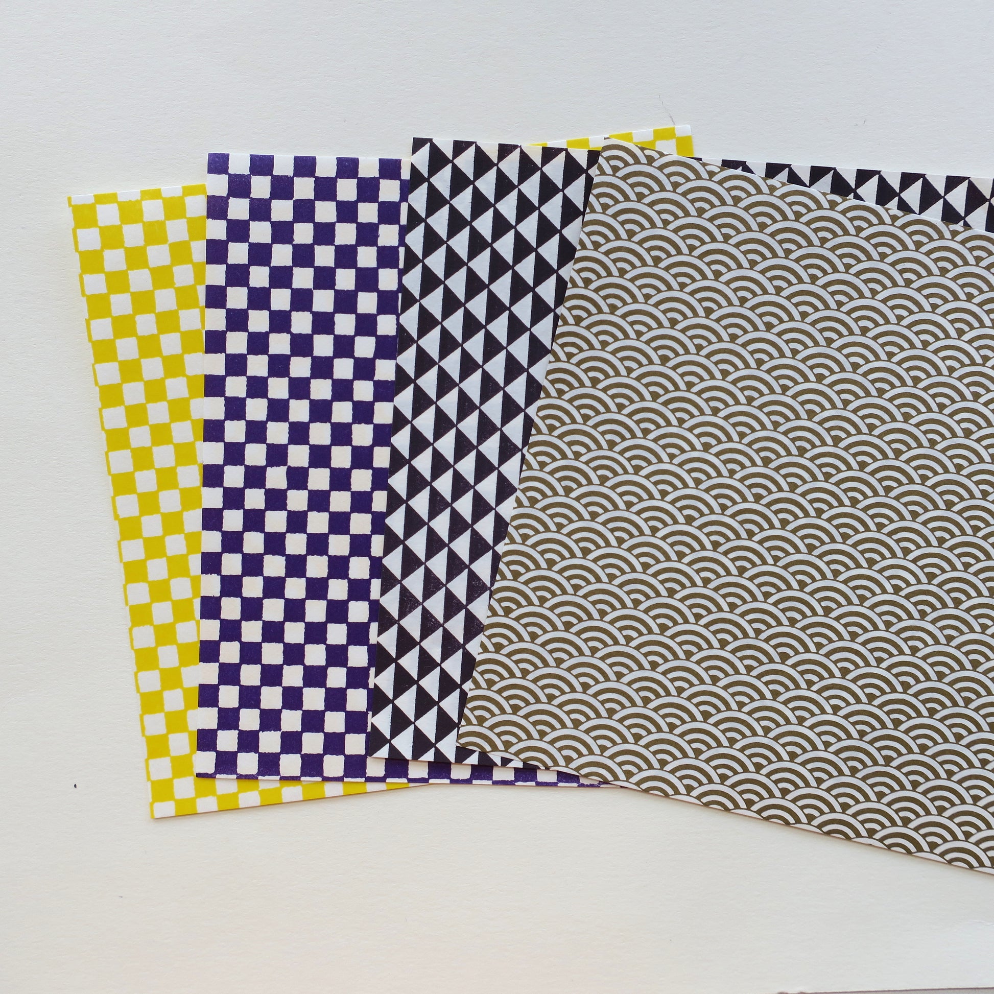 36 Sheets 17x17cm Washi Origami Paper - Mixed Patterns - washi paper - Lavender Home London