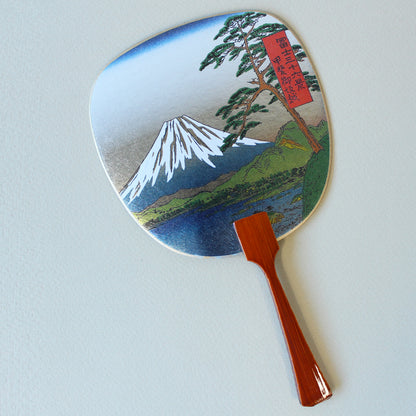 Uchiwa-fan Greeting Card - Mount Fuji Pine - Cards - Lavender Home London