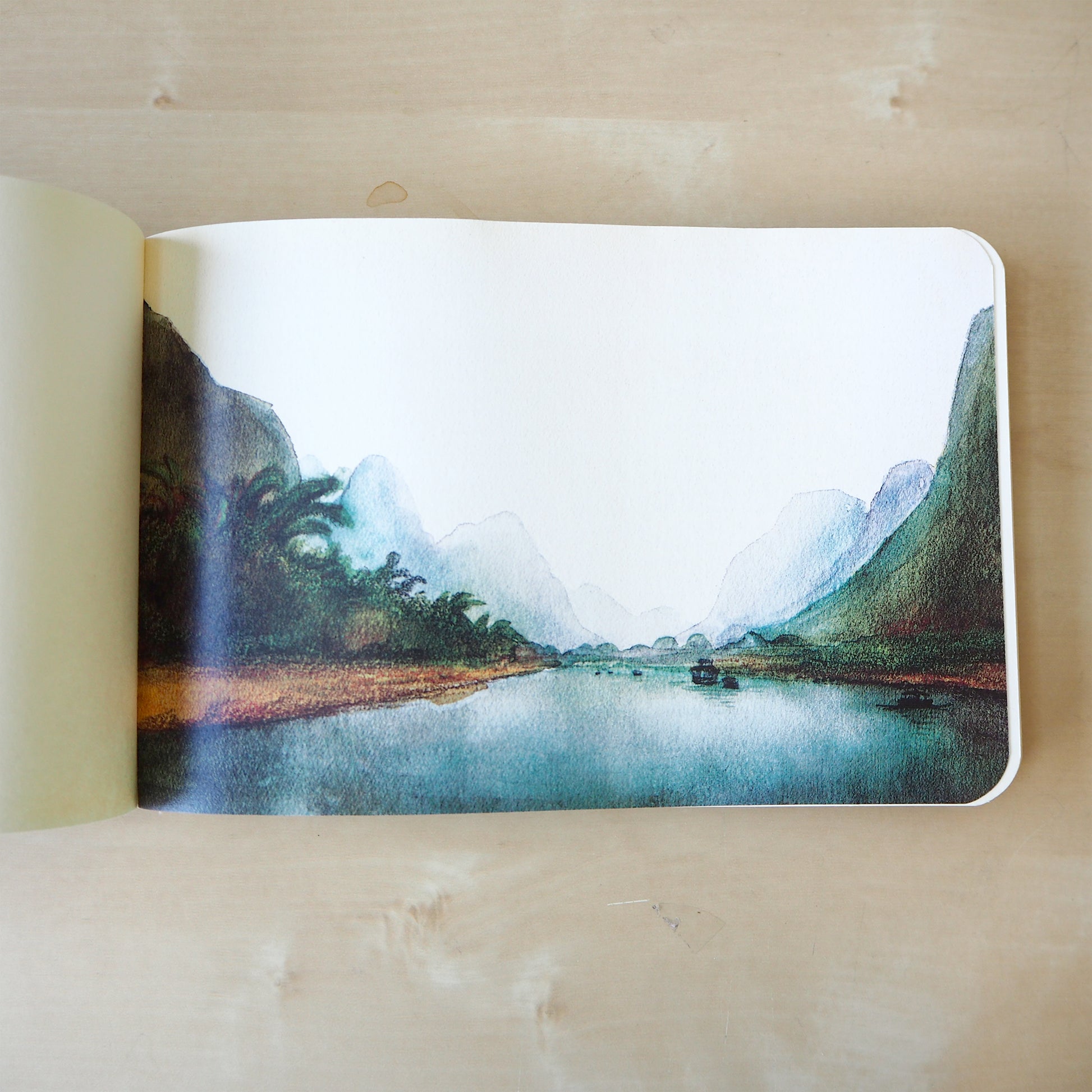 Lush Guilin Sketchbook - Li River - Stationery - Lavender Home London