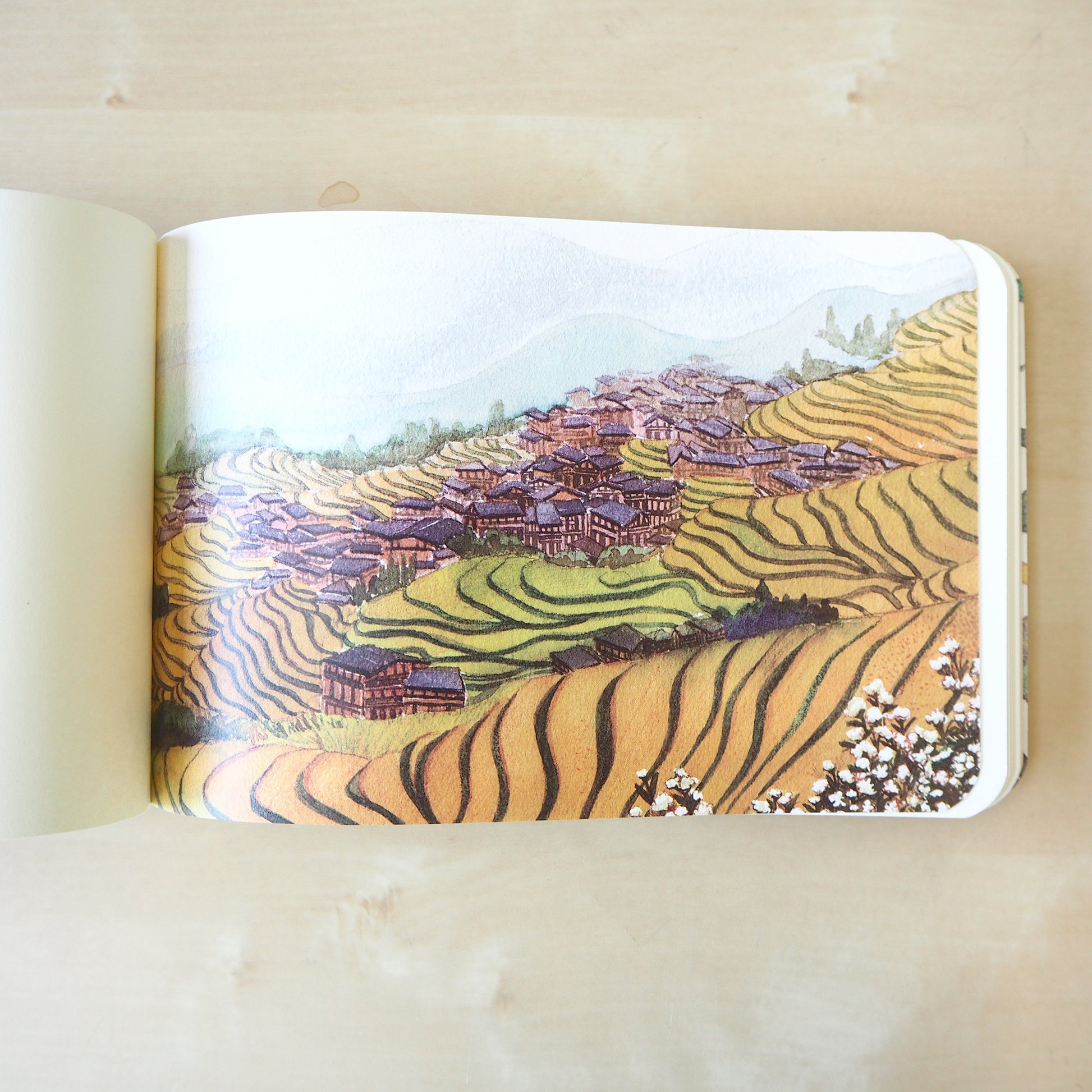 Lush Guilin Sketchbook - Longsheng Rice Terrace - Stationery - Lavender Home London