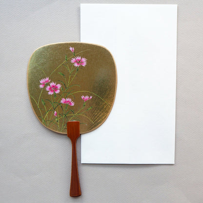 Uchiwa-fan Greeting Card - Dianthus Superbus - Cards - Lavender Home London