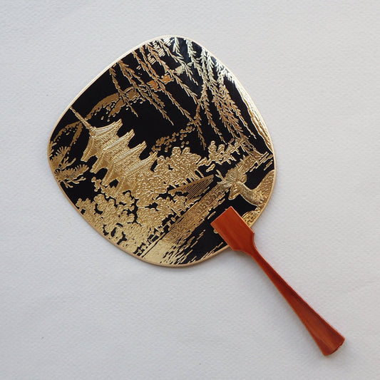 Uchiwa-fan Greeting Card - Kofuku Ji Pagoda - Cards - Lavender Home London