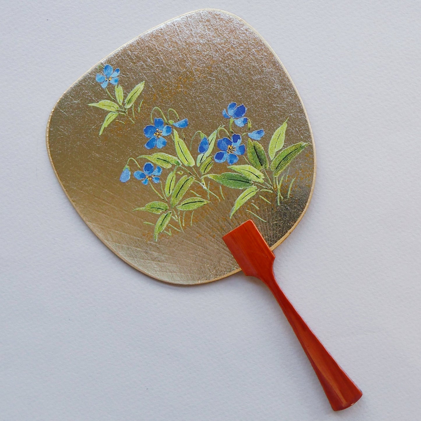 Uchiwa-fan Greeting Card - Blue Violets - Cards - Lavender Home London