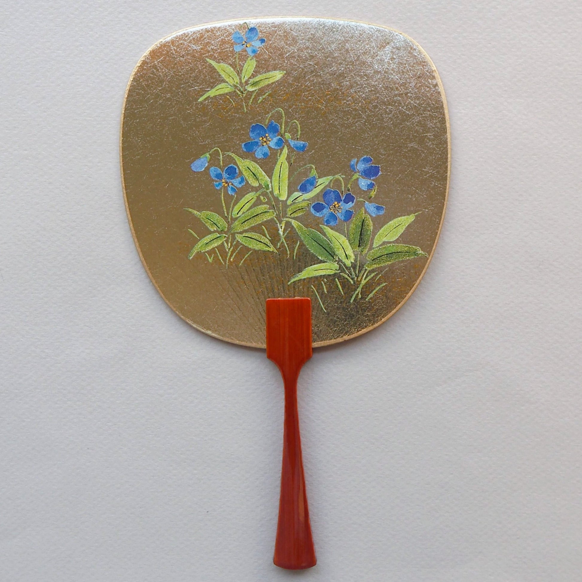 Uchiwa-fan Greeting Card - Blue Violets - Cards - Lavender Home London