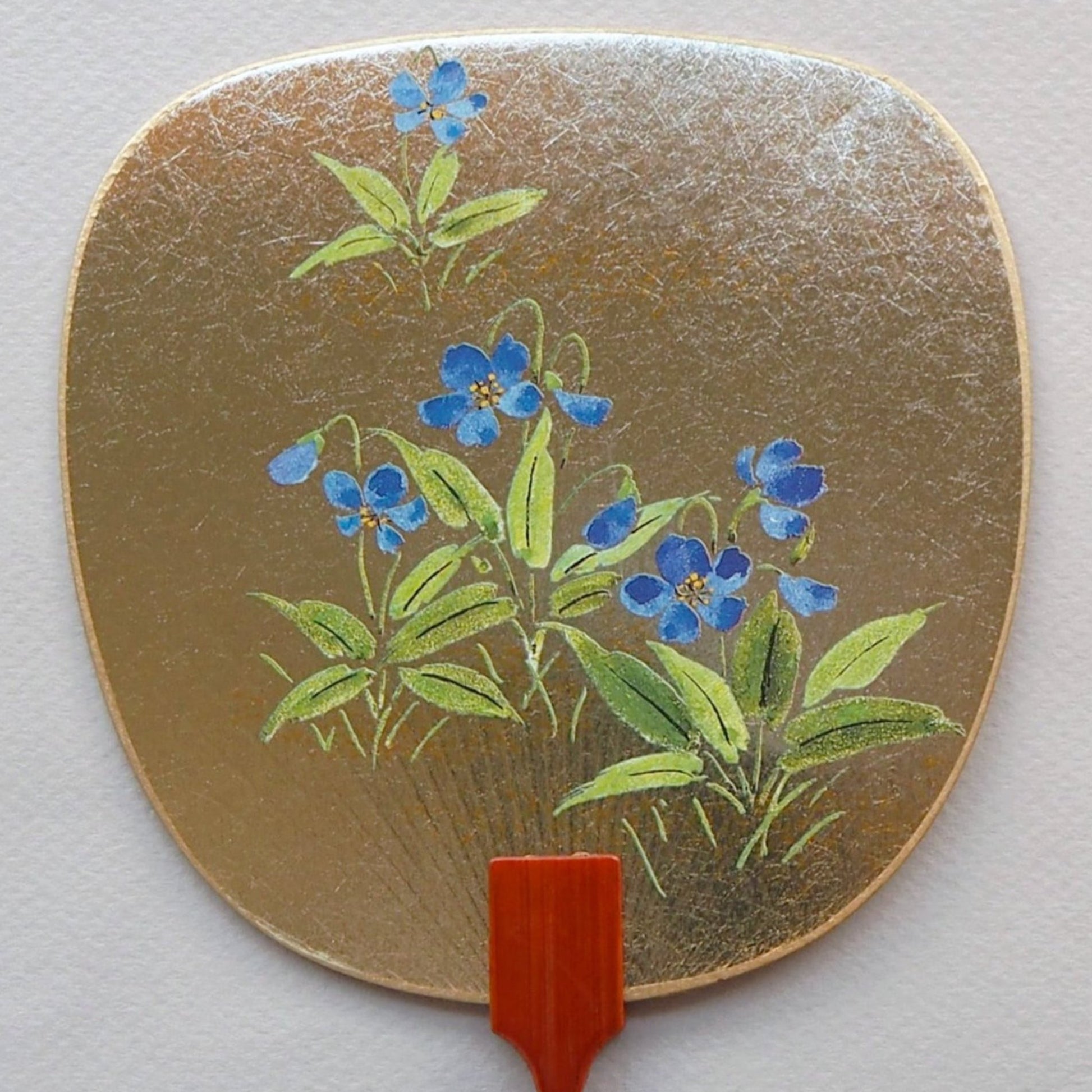 Uchiwa-fan Greeting Card - Blue Violets - Cards - Lavender Home London