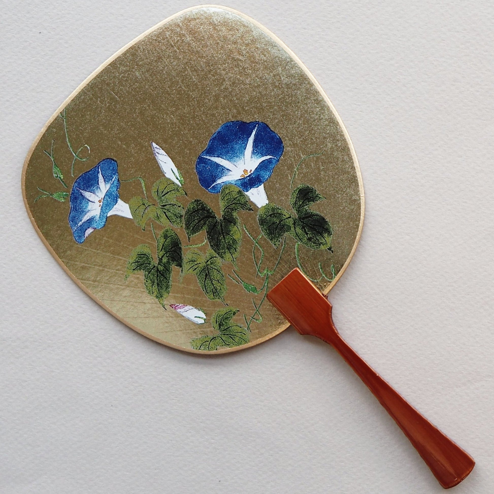 Uchiwa-fan Greeting Card - Morning Glory - Cards - Lavender Home London