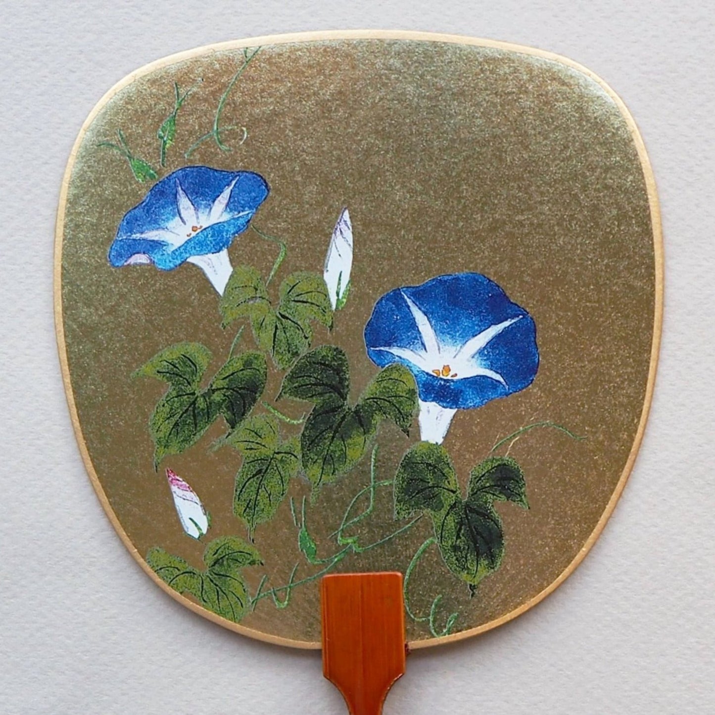 Uchiwa-fan Greeting Card - Morning Glory - Cards - Lavender Home London