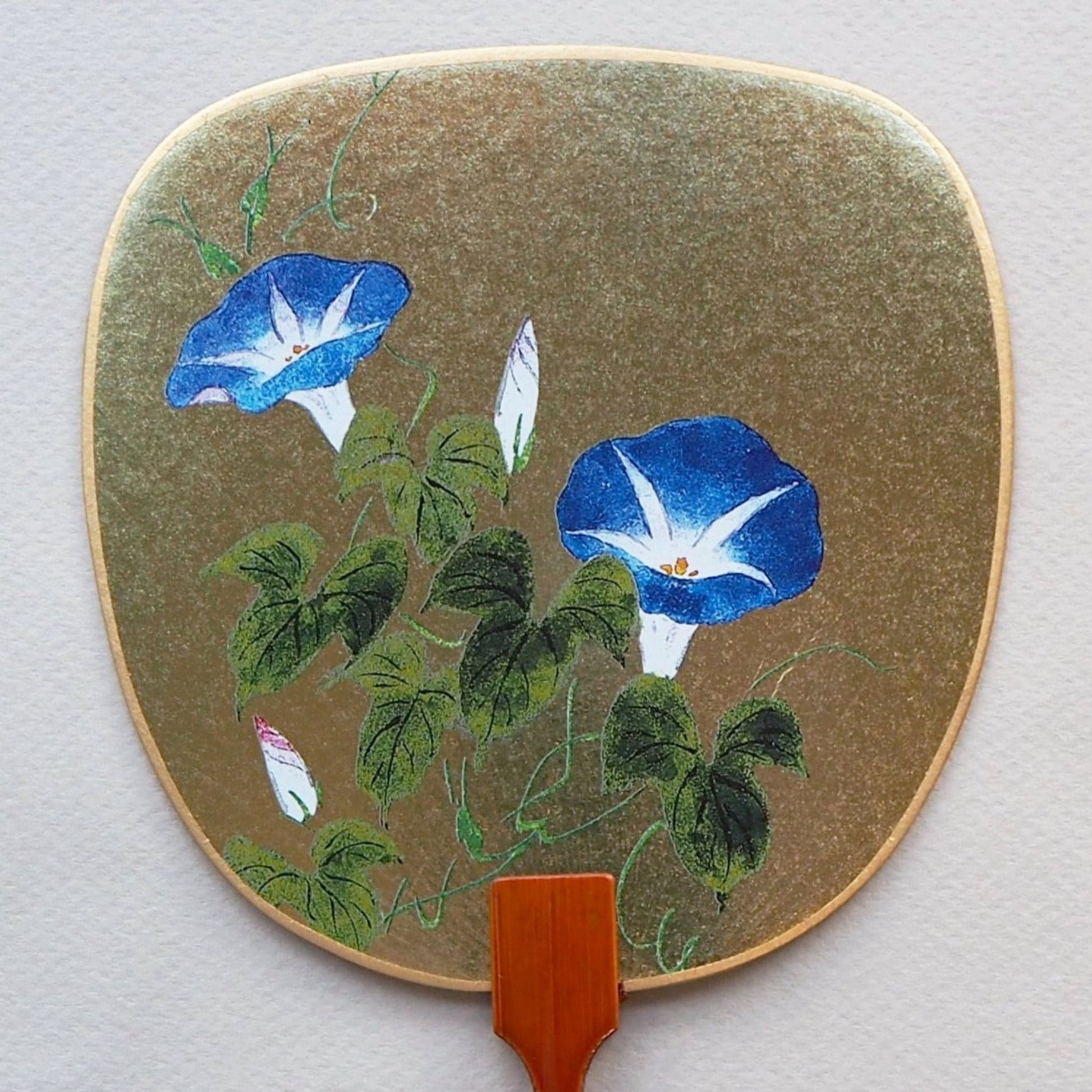 Uchiwa-fan Greeting Card - Morning Glory - Cards - Lavender Home London