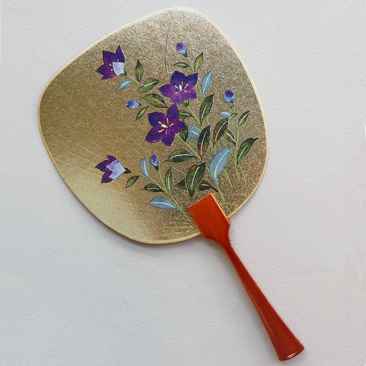 Uchiwa-fan Greeting Card - Platycodon - Cards - Lavender Home London