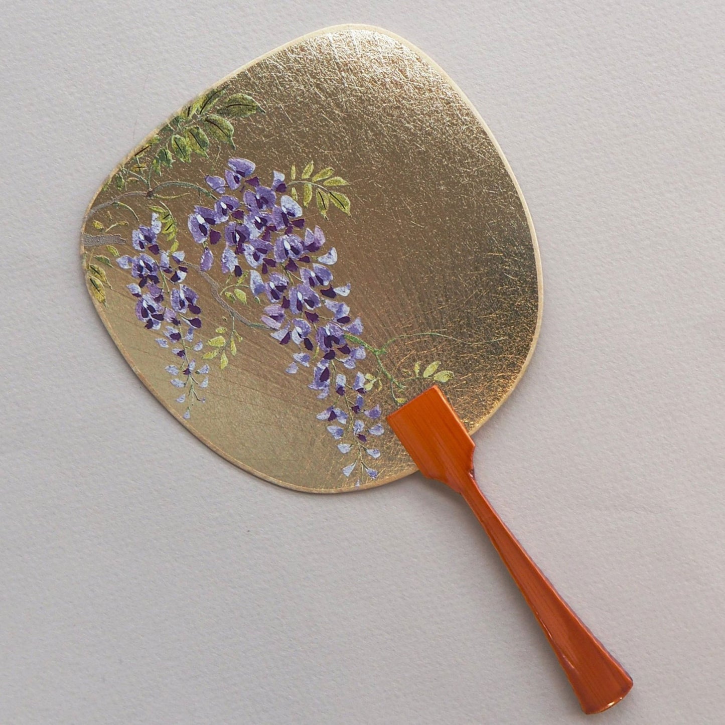Uchiwa-fan Greeting Card - Japanese Wisteria Floribunda - Cards - Lavender Home London