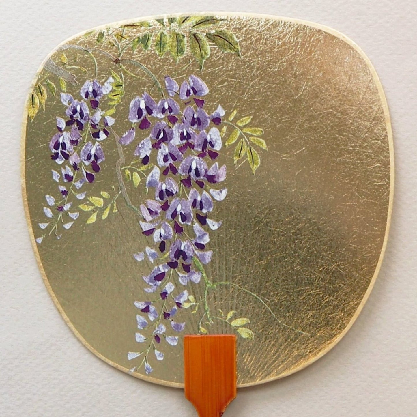 Uchiwa-fan Greeting Card - Japanese Wisteria Floribunda - Cards - Lavender Home London