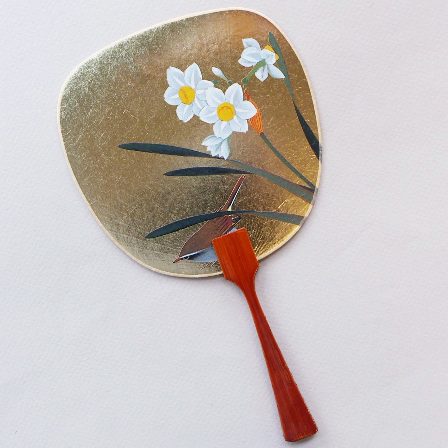 Uchiwa-fan Greeting Card - Daffodils - Cards - Lavender Home London