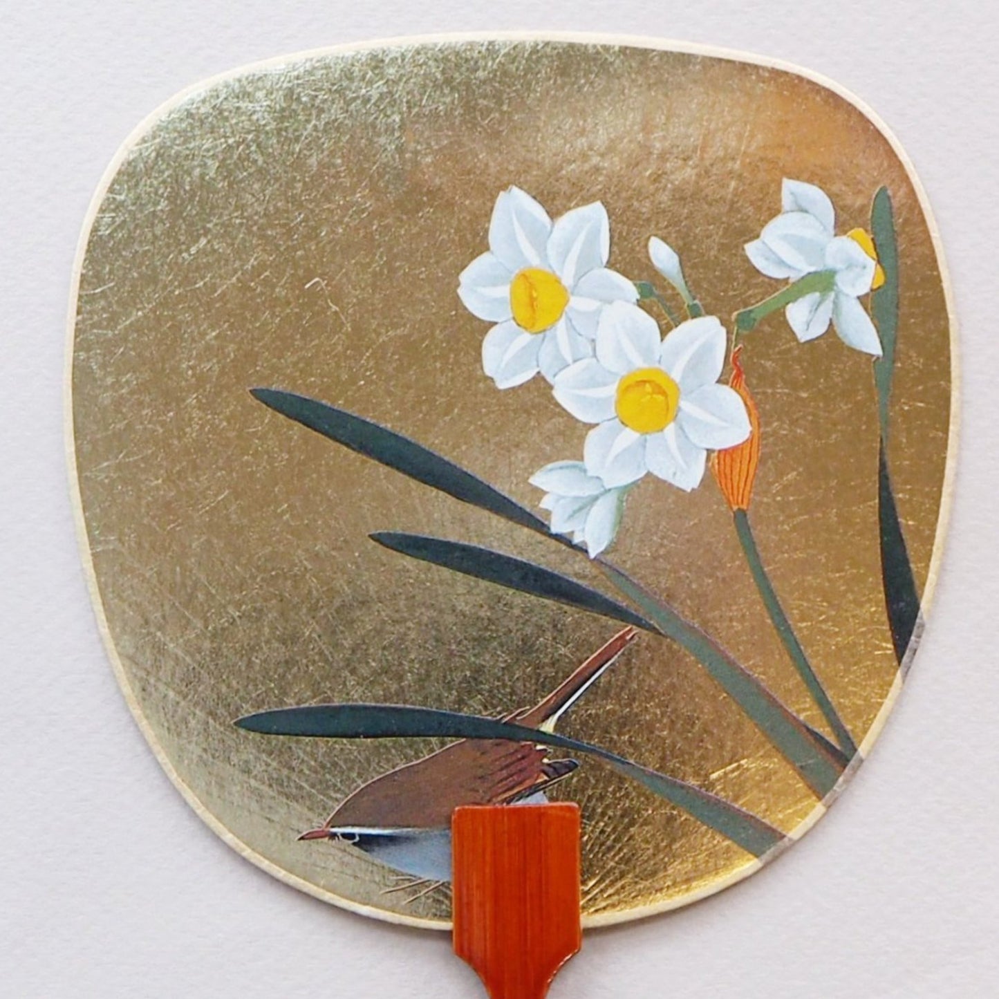 Uchiwa-fan Greeting Card - Daffodils - Cards - Lavender Home London