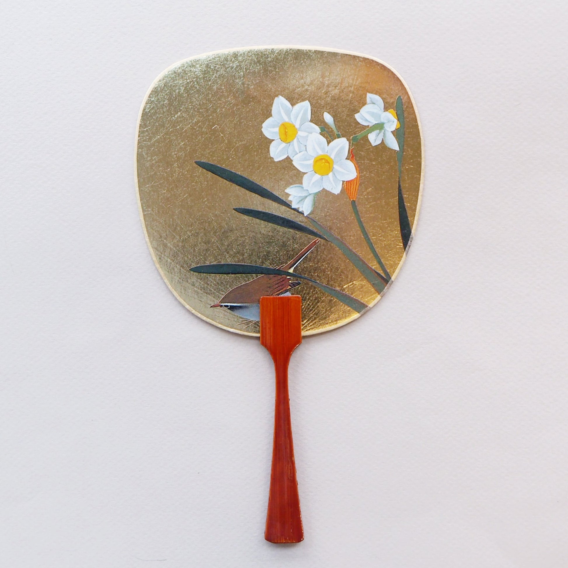 Uchiwa-fan Greeting Card - Daffodils - Cards - Lavender Home London