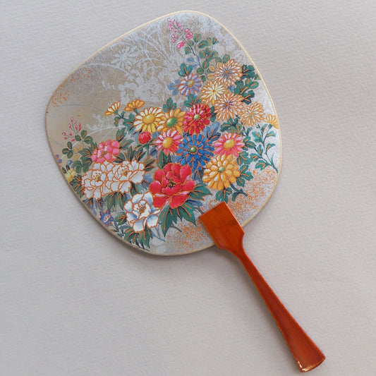 Uchiwa-fan Greeting Card - Flower Garden - Cards - Lavender Home London
