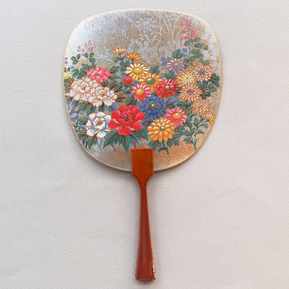 Uchiwa-fan Greeting Card - Flower Garden - Cards - Lavender Home London