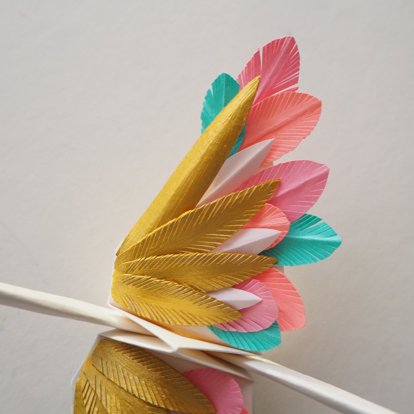 Origami Feathered Crane - Sun