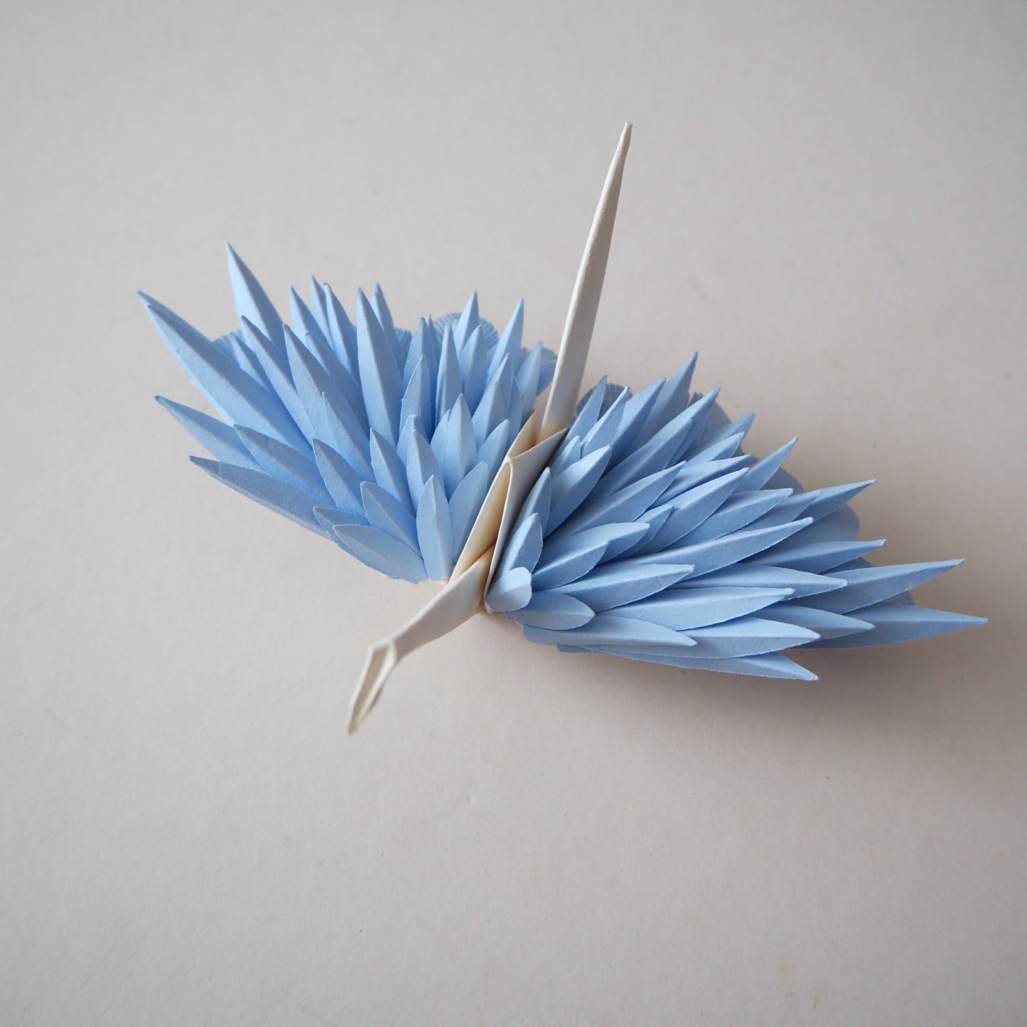 Paper Feathered Crane - Baby blue
