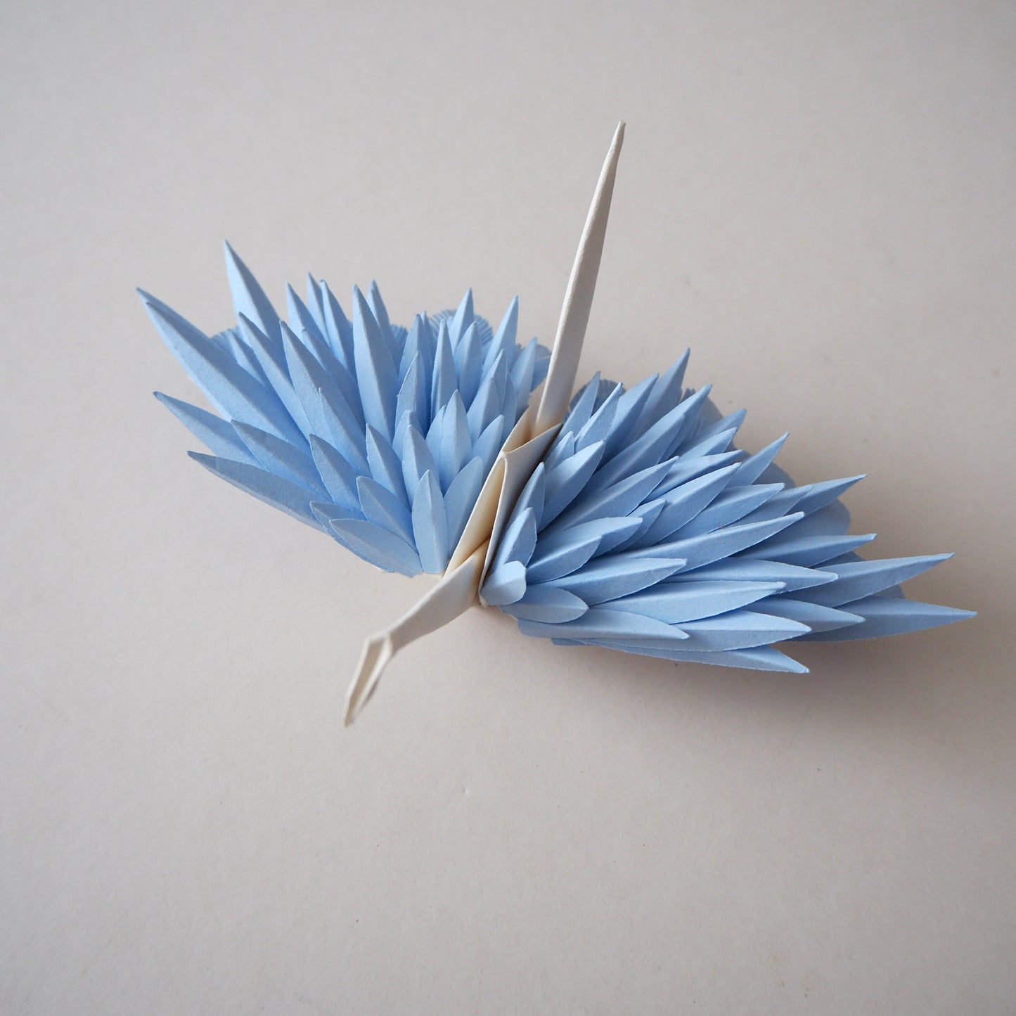 Origami Feathered Crane - Ice