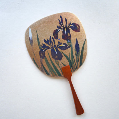 Uchiwa-fan Greeting Card - Iris - Cards - Lavender Home London