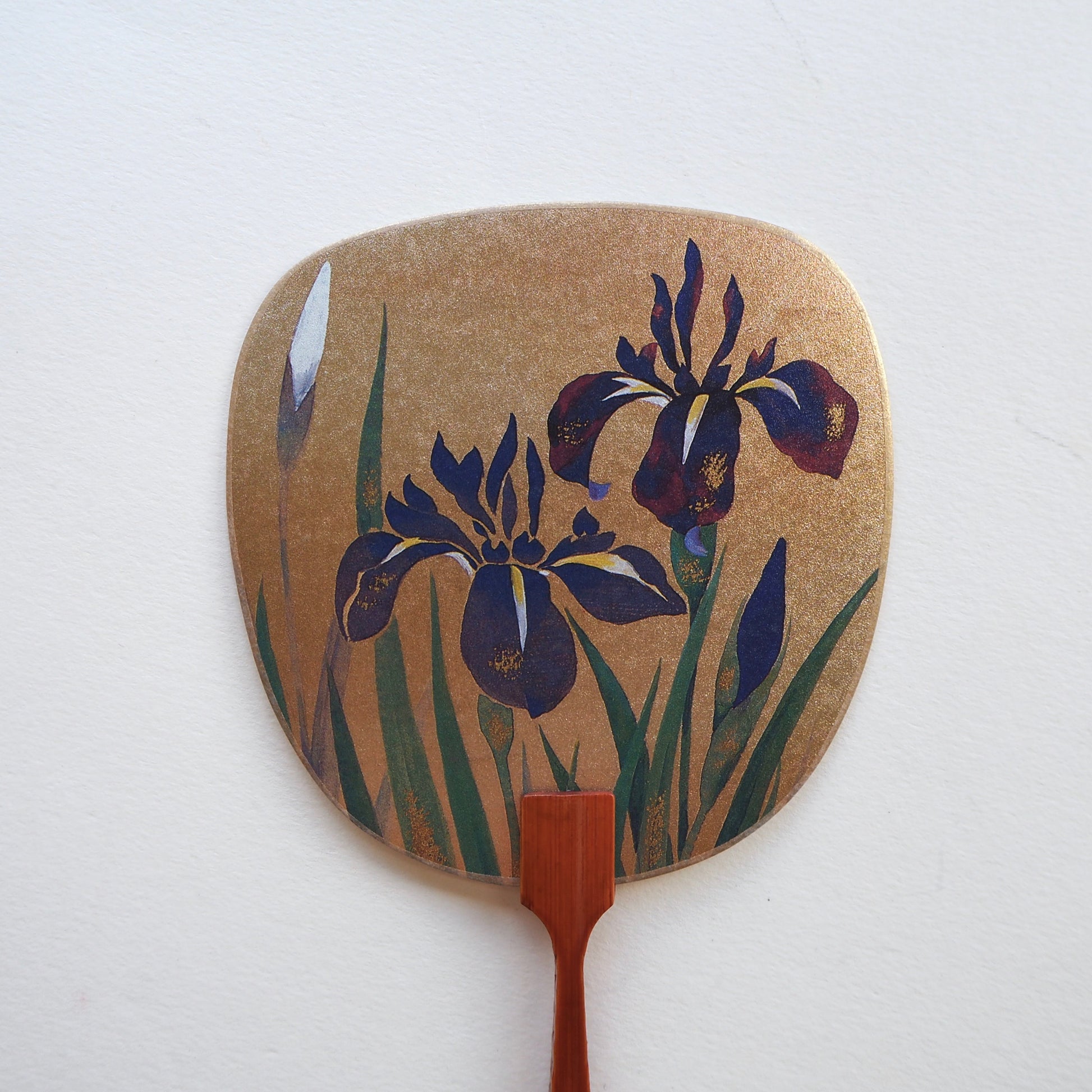 Uchiwa-fan Greeting Card - Iris - Cards - Lavender Home London