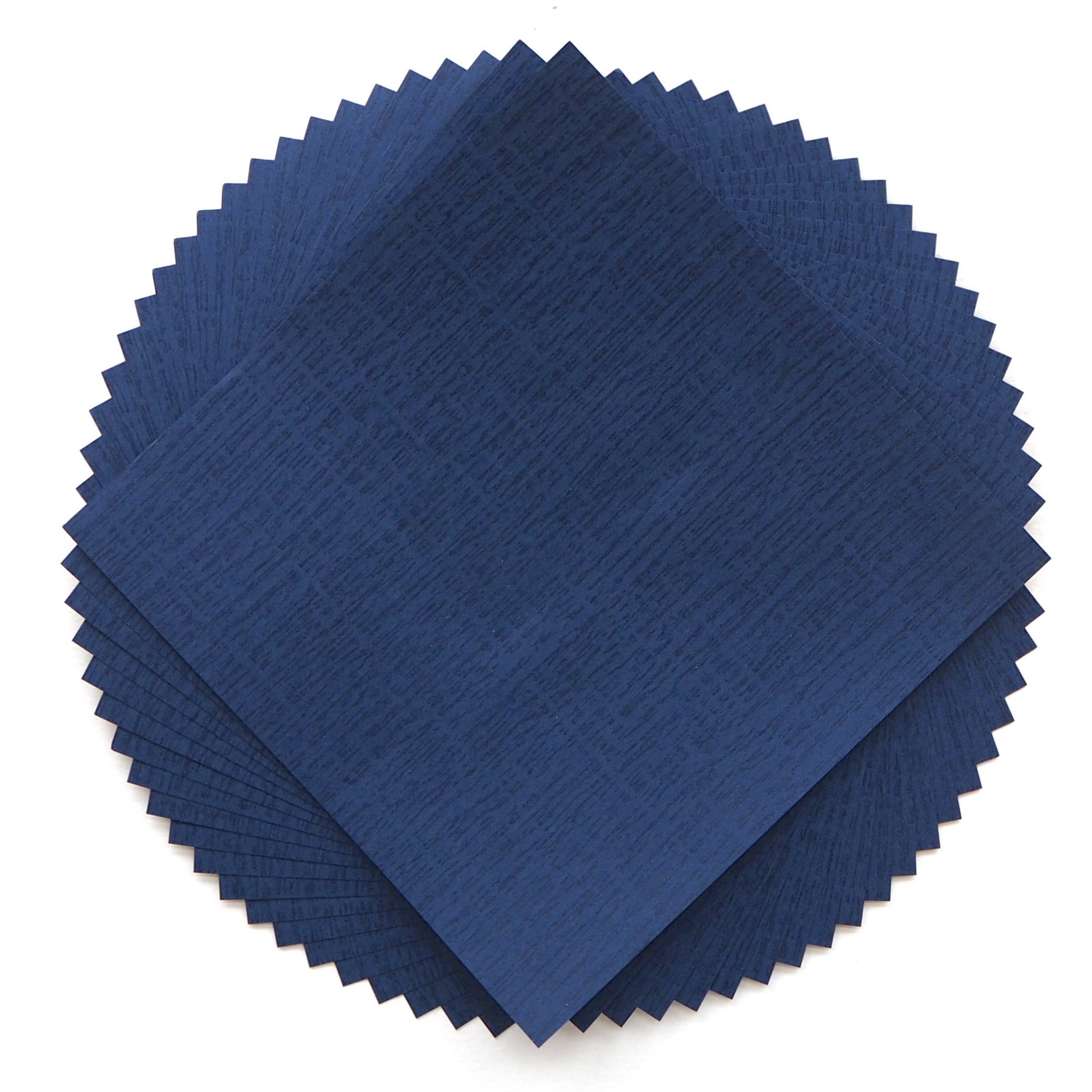 Pack of 20 Sheets 14x14cm Textured Hefeng Paper - Royal Blue - washi paper - Lavender Home London