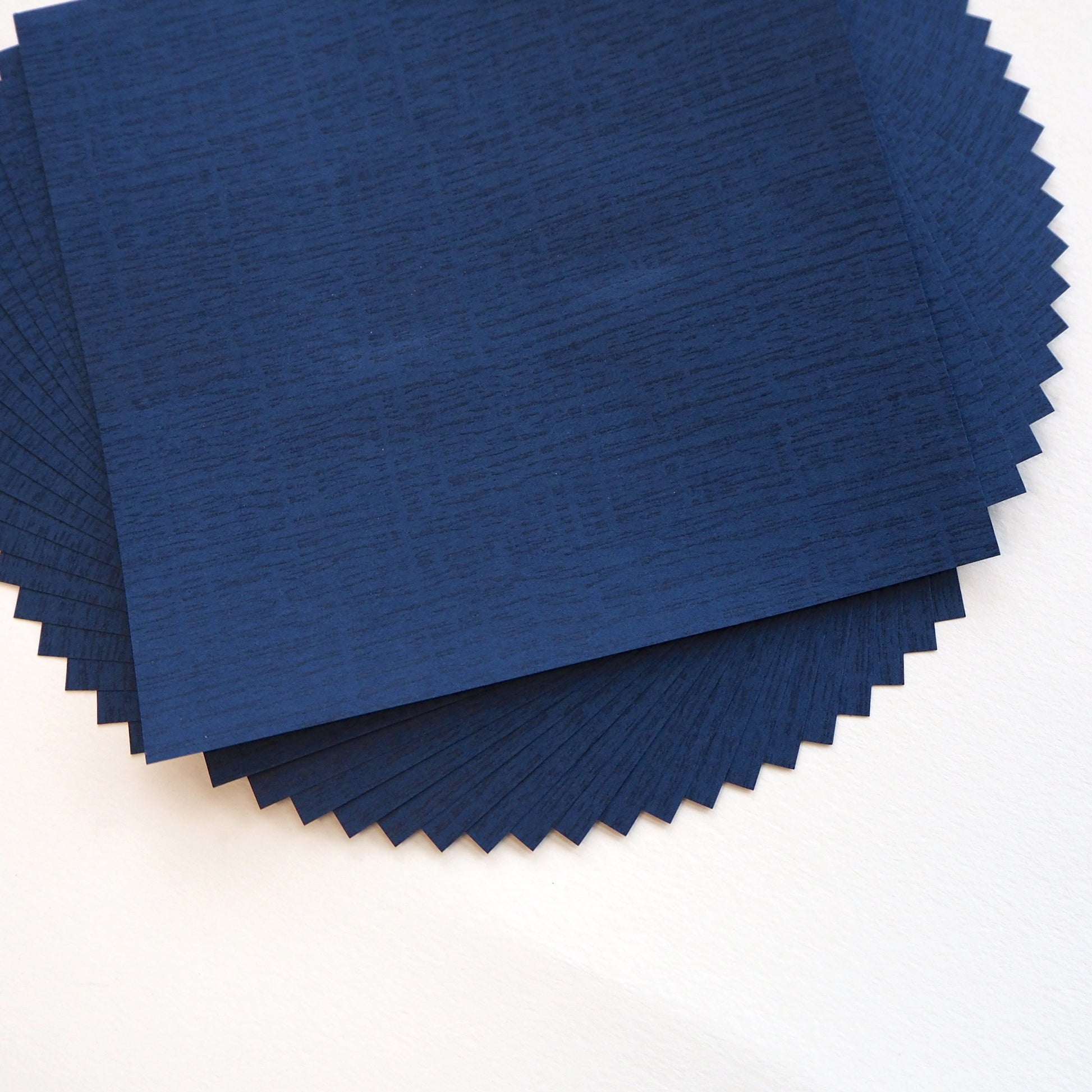 Pack of 20 Sheets 14x14cm Textured Hefeng Paper - Royal Blue - washi paper - Lavender Home London