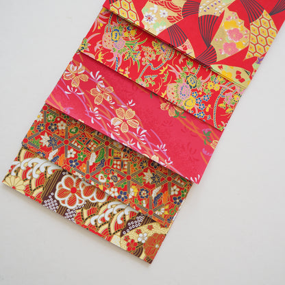 20 Sheets Red Themed Colours Washi Origami Paper Mixed Pack 14x14cm