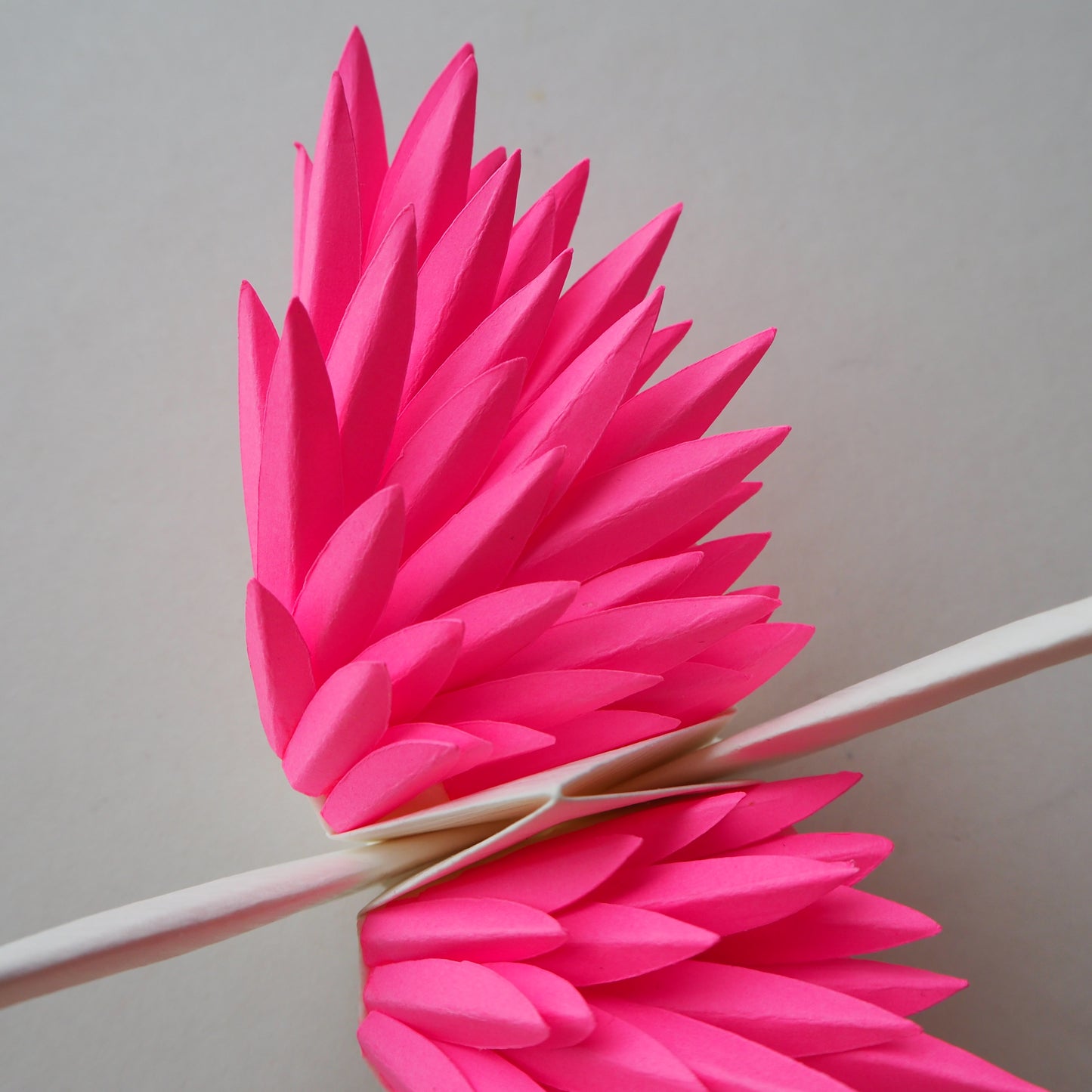 Origami Feathered Crane - Hot Pink