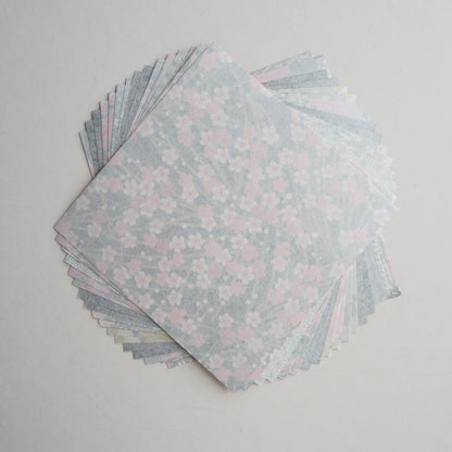 20 Sheets Black Themed Colours Yuzen Washi Origami Paper Mixed Patterns 14x14cm
