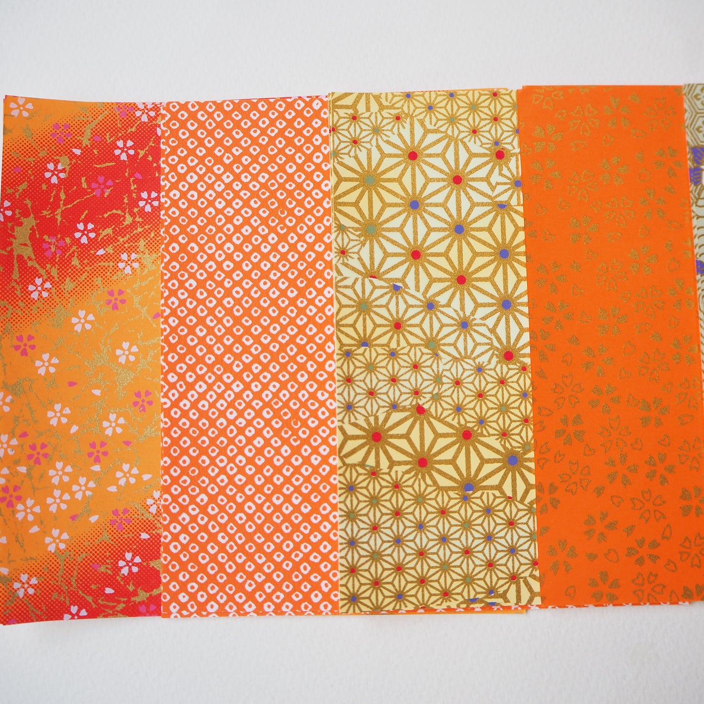 20 Sheets Sunflower Themed Colours Yuzen Washi Origami Paper Mixed Patterns 14x14cm