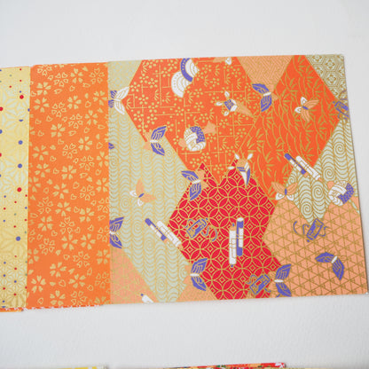 20 Sheets Sunflower Themed Colours Yuzen Washi Origami Paper Mixed Patterns 14x14cm