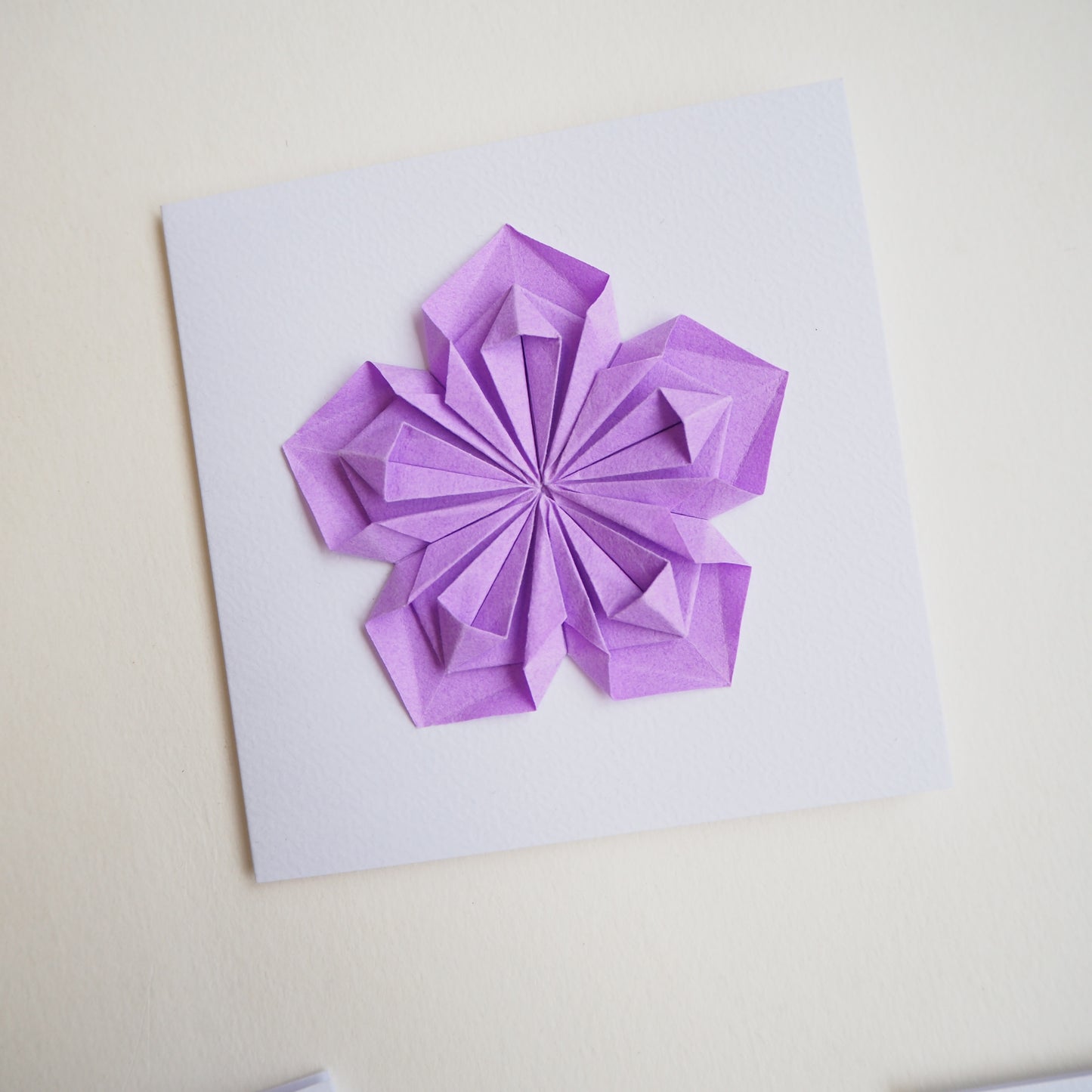 Handmade Origami Flower Greeting Card