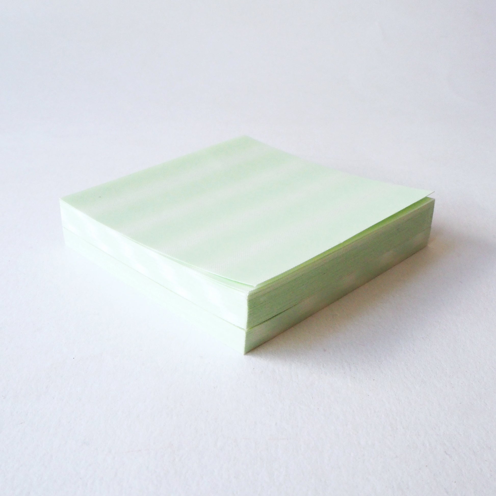Pack of 100 Sheets 7x7cm Yuzen Washi Origami Paper HZ-066 - Mint Green Stripes - washi paper - Lavender Home London