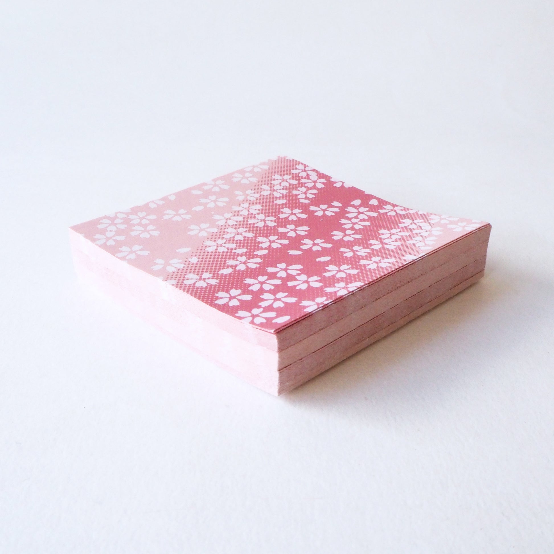 Pack of 100 Sheets 7x7cm Yuzen Washi Origami Paper  HZ-068 - Small Cherry Blossom Purple Gradation - washi paper - Lavender Home London