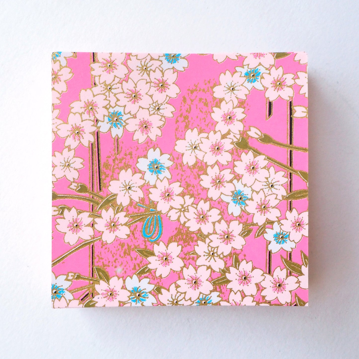 Pack of 100 Sheets 7x7cm Yuzen Washi Origami Paper HZ-163 - Girly Pink Cherry Blossom - washi paper - Lavender Home London