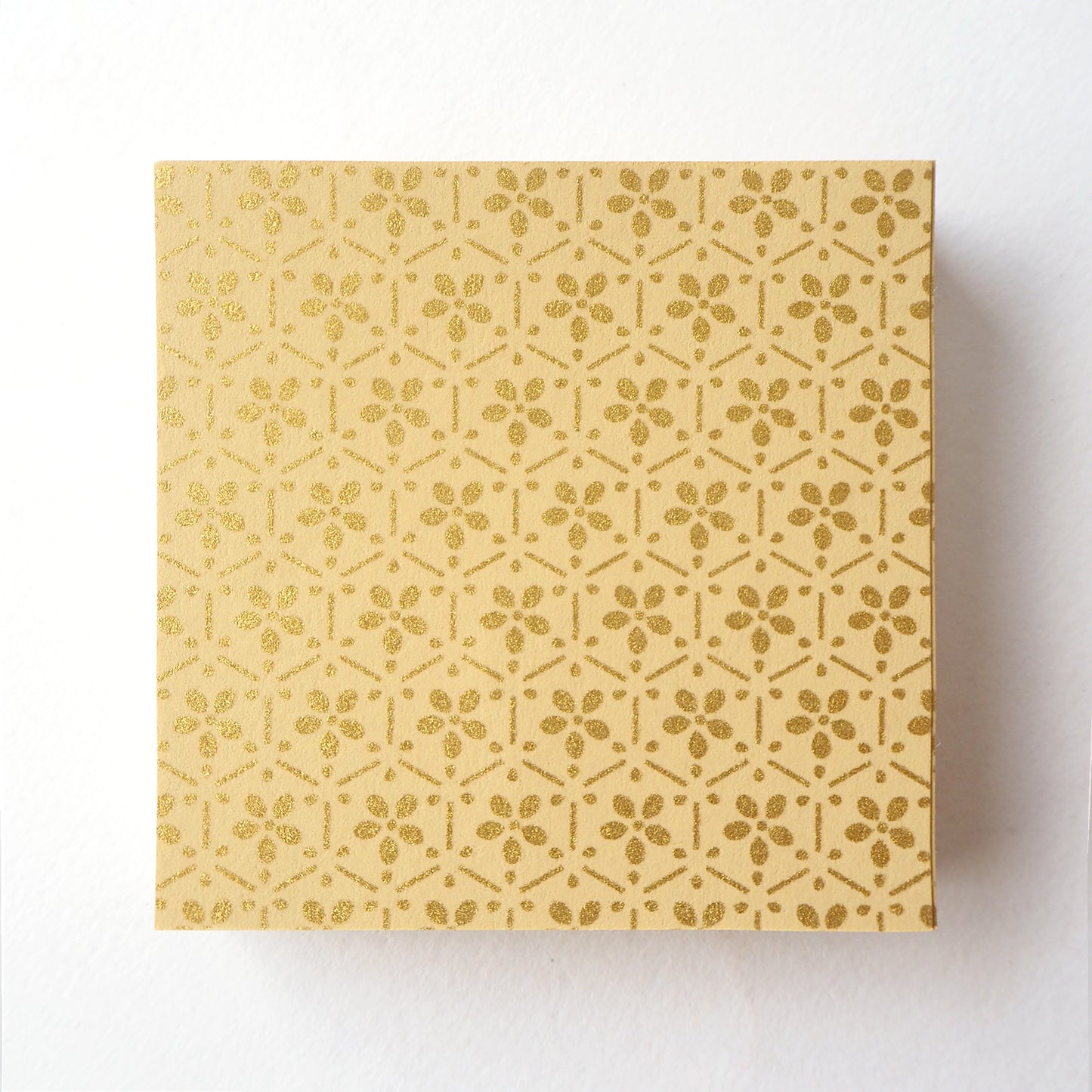 Pack of 100 Sheets 7x7cm Yuzen Washi Origami Paper HZ-181 - Gold Tortoiseshell Sakura - washi paper - Lavender Home London