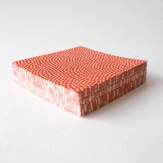 Pack of 100 Sheets 7x7cm Yuzen Washi Origami Paper HZ-226 - Shark Skin Brown - washi paper - Lavender Home London