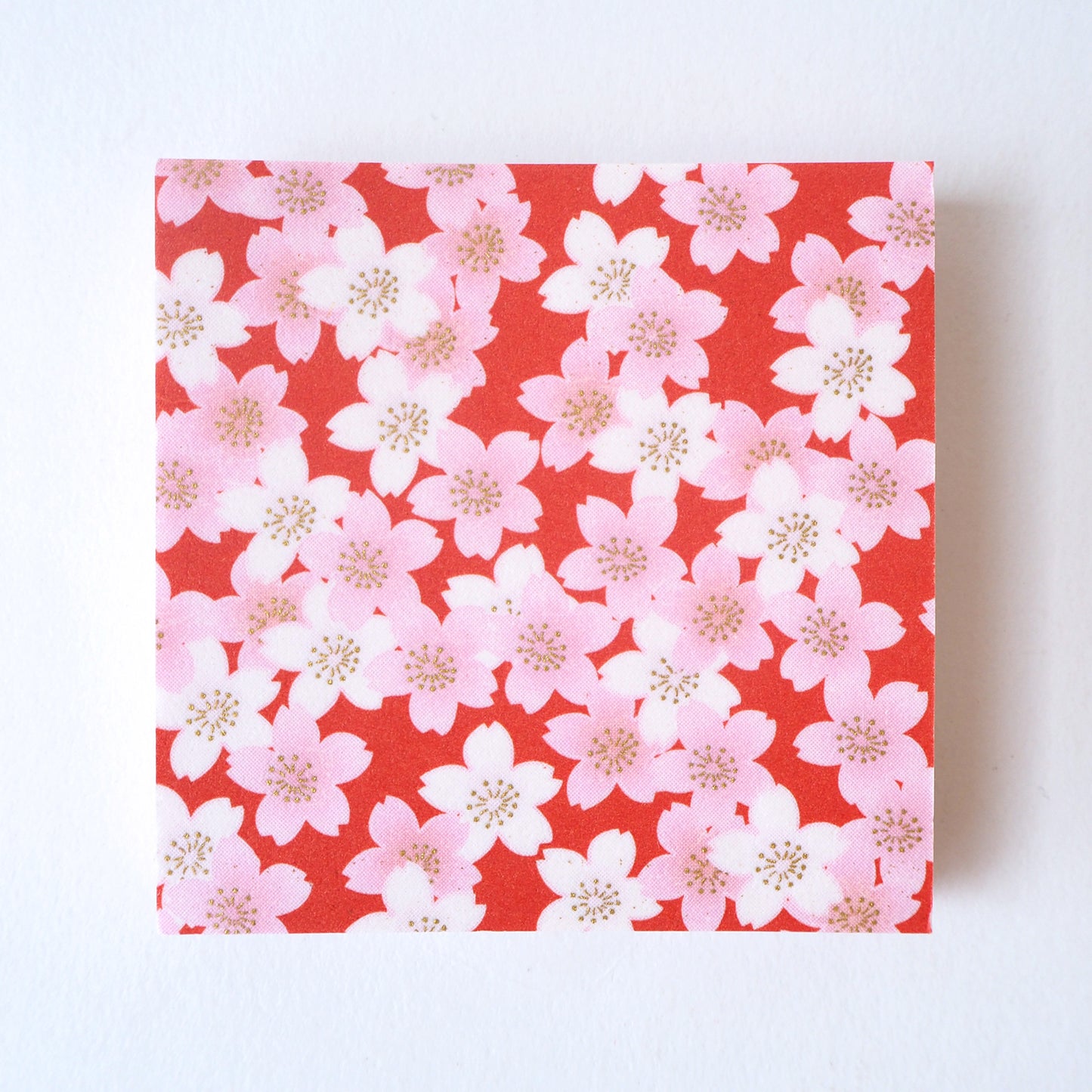 Pack of 100 Sheets 7x7cm Yuzen Washi Origami Paper HZ-247 - Flowery Cherry Blossom - washi paper - Lavender Home London