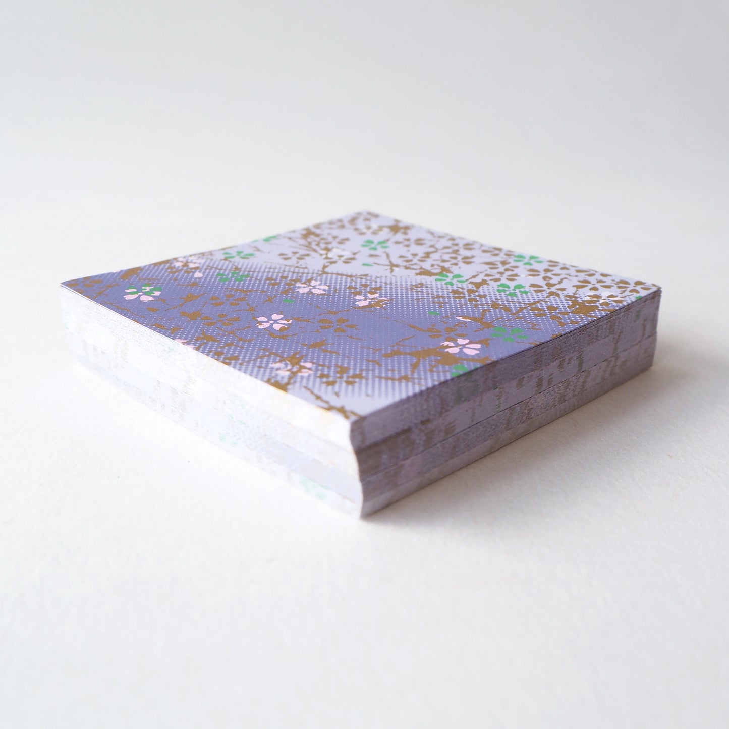 Pack of 100 Sheets 7x7cm Yuzen Washi Origami Paper HZ-306 - Small Cherry Blossom Purple Gradation - washi paper - Lavender Home London
